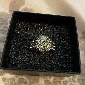 Heidi Daus Light Green Gemstone-encrusted Ring